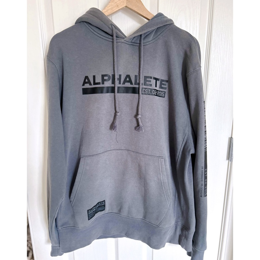 Alphalete grey hoodie men’s size medium